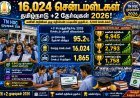 பிளஸ் 2 தேர்வில் 16,024 சதங்கள்: கணினி அறிவியலில் அதிக மாணவர்கள் முழு மதிப்பெண்