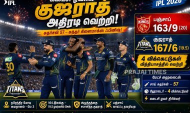 நரேந்திர மோடி மைதானத்தில் திரில்லர் – பஞ்சாபை வீழ்த்திய குஜராத்