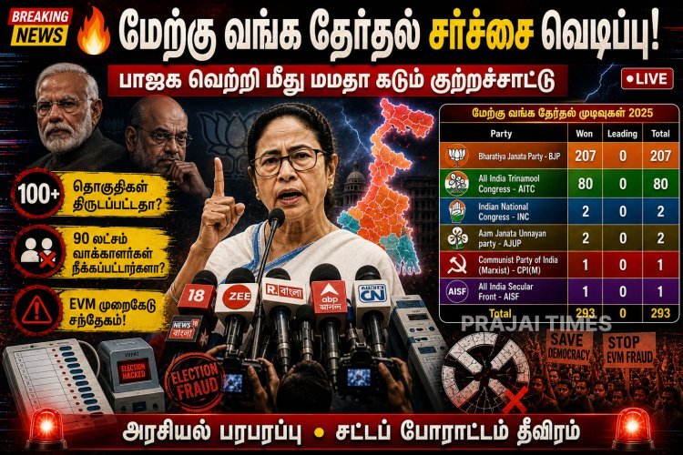 மேற்கு வங்க தேர்தல் சர்ச்சை: பாஜக மீது மமதா பானர்ஜி கடும் குற்றச்சாட்டு