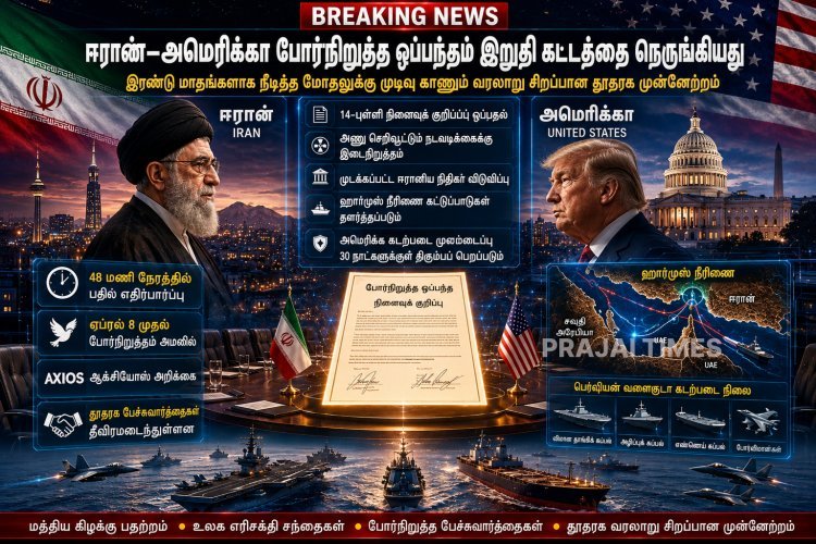 ஈரான் - அமெரிக்கா போர் நிறுத்த ஒப்பந்தம் இறுதிக்கட்டத்தில்: 48 மணி நேரத்தில் முக்கிய பதில் எதிர்பார்ப்பு