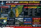 ஜூன் 26 முதல் தமிழ்நாட்டில் கனமழை.. 10 மாவட்டங்களுக்கு வானிலை மையம் எச்சரிக்கை!