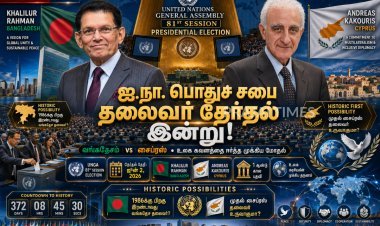 ஐ.நா. பொதுச் சபை தலைவர் தேர்தல் இன்று.. வங்கதேசம் - சைப்ரஸ் இடையே கடும் போட்டி!