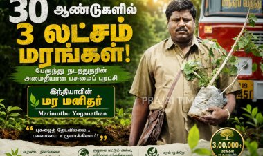 30 ஆண்டுகளில் 3 லட்சம் மரங்கள் நட்ட பேருந்து நடத்துநர்.. அமைதியாக சாதனை படைத்த மாரிமுத்து யோகநாதன்!