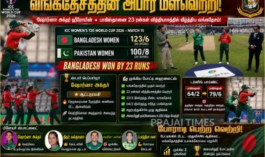 பாகிஸ்தானை சுருட்டிய வங்கதேசம்.. ஷோர்னா அக்தர் அதிரடியில் 23 ரன்கள் வித்தியாசத்தில் அபார வெற்றி!