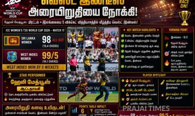 ஹேலி மேத்யூஸ் மாயம்.. இலங்கையை வீழ்த்தி அரையிறுதியை நெருங்கிய வெஸ்ட் இண்டீஸ்!