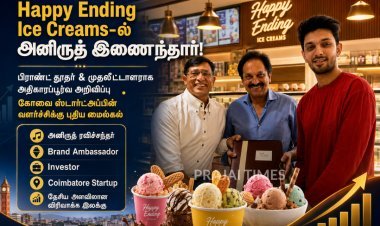 அனிருத் ரவிச்சந்தர் கோவை 'ஹாப்பி எண்டிங் ஐஸ்கிரீம்ஸ்' நிறுவனத்தில் முதலீடு... பிராண்ட் தூதராகவும் இணைந்தார்!