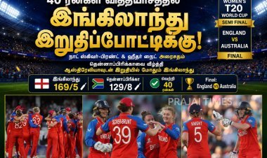 இங்கிலாந்து அபாரம்... தென்னாப்பிரிக்காவை வீழ்த்தி உலகக் கோப்பை இறுதிப்போட்டிக்கு முன்னேற்றம்!