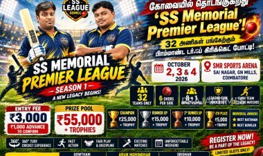 கோவையில் தொடங்குகிறது ‘SS Memorial Premier League’! 32 அணிகள் பங்கேற்கும் டர்ஃப் கிரிக்கெட் போட்டி