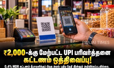 ₹2,000-க்கு மேற்பட்ட குறிப்பிட்ட யுபிஐ வணிகப் பரிவர்த்தனைகளுக்கான 0.4% கட்டணம் ஒத்திவைப்பு