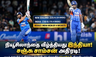 நியூசிலாந்துக்கு எதிரான முதல் டி20யில் இந்தியா அபார வெற்றி! சஞ்சு சாம்சன் அதிரடி – தொடரில் 1-0 முன்னிலை